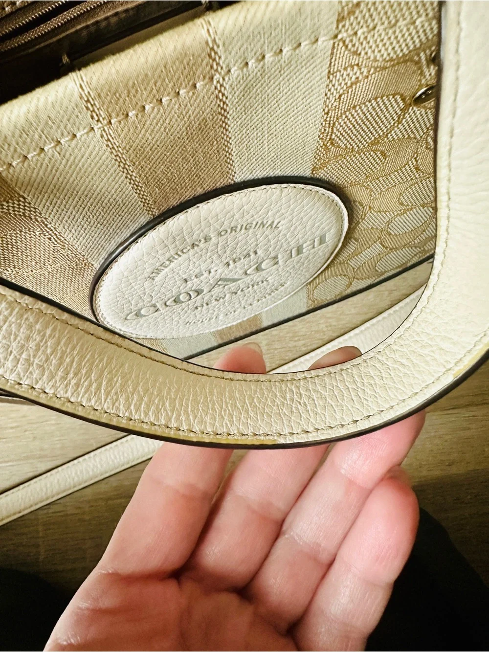 Coach Dempsey Tote 22 | Signature Jacquard Canvas & Pebbled Leather